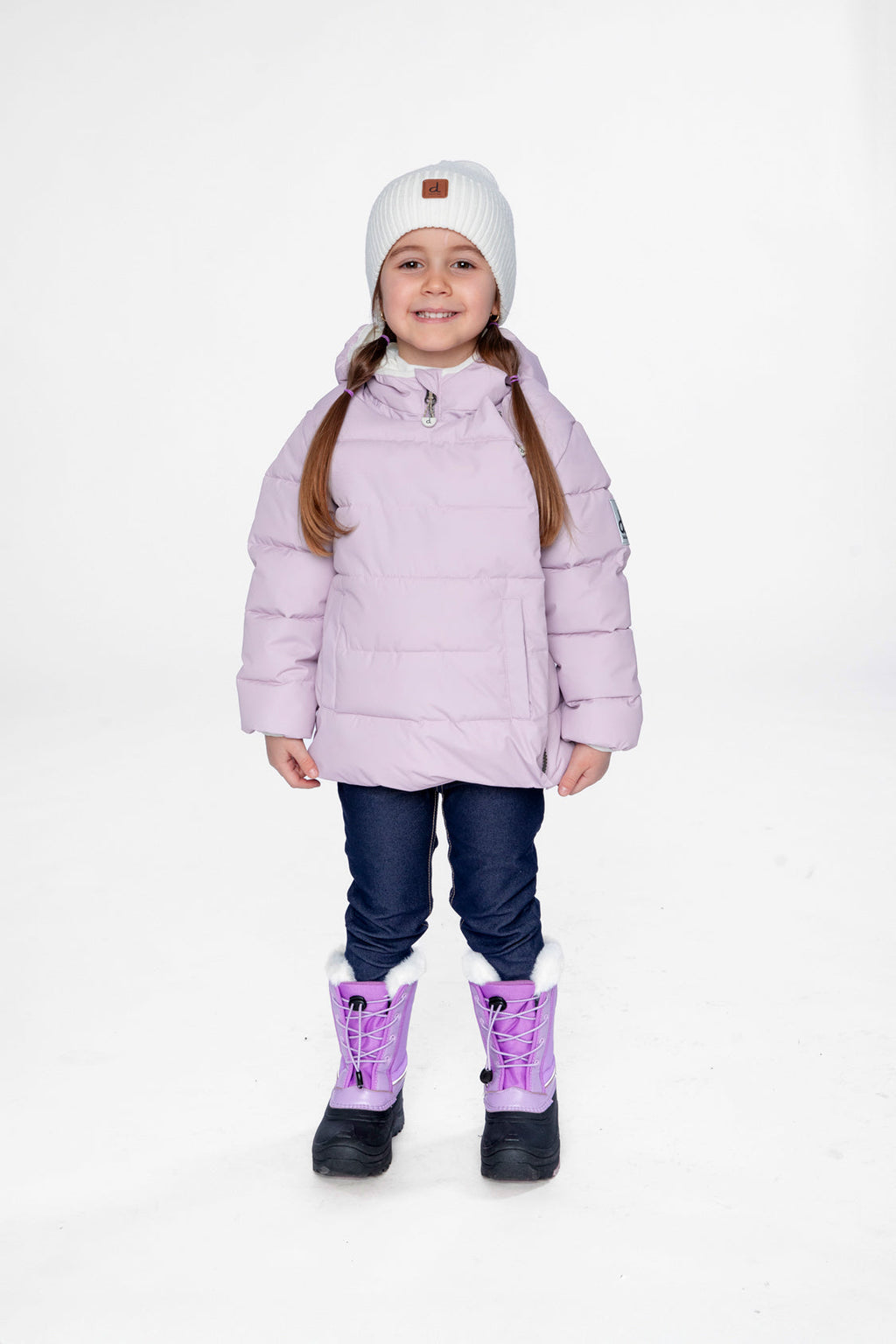 Winter Jacket Adapted For Car Seats Lavender