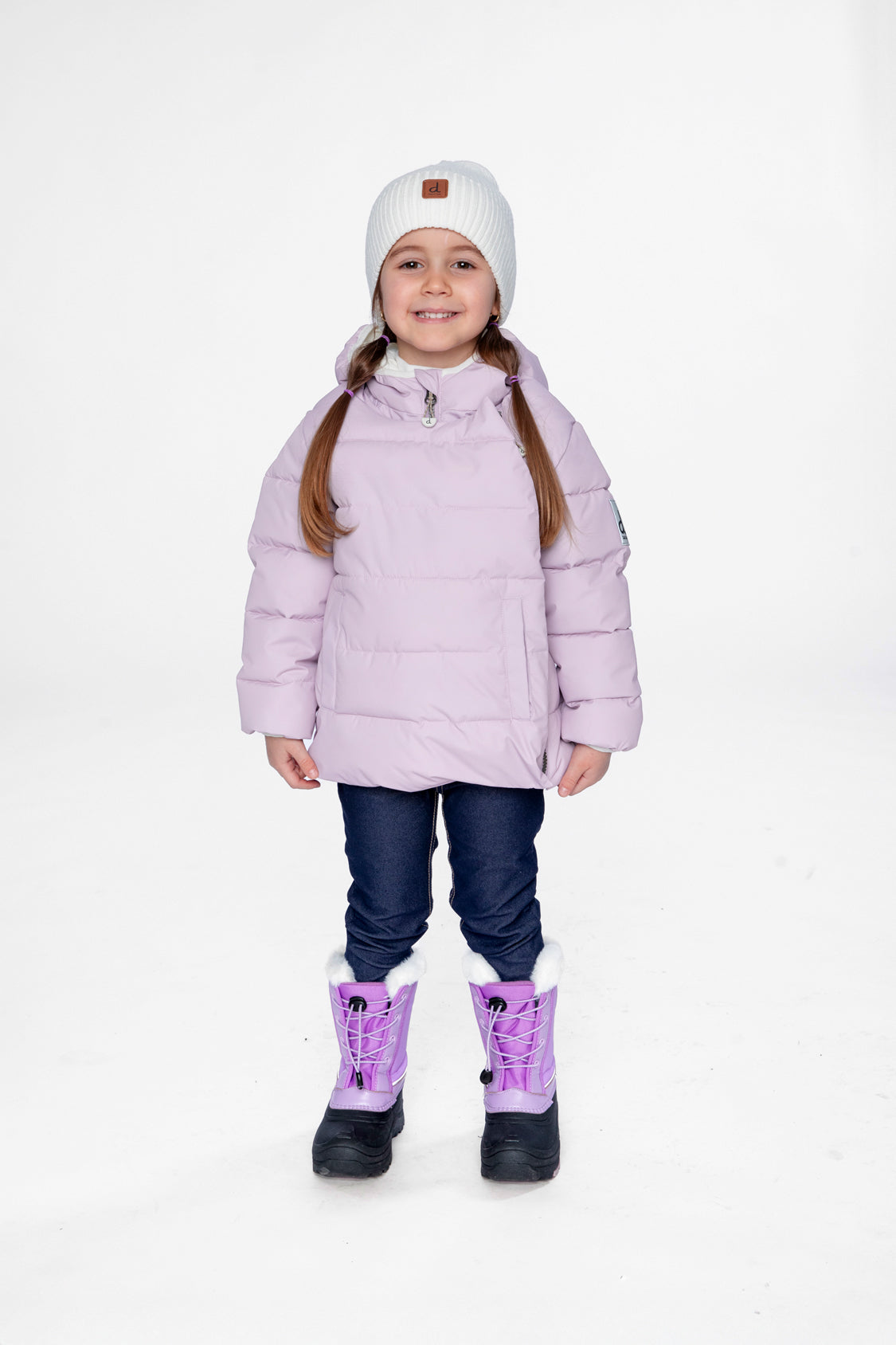 Winter Jacket Adapted For Car Seats Lavender