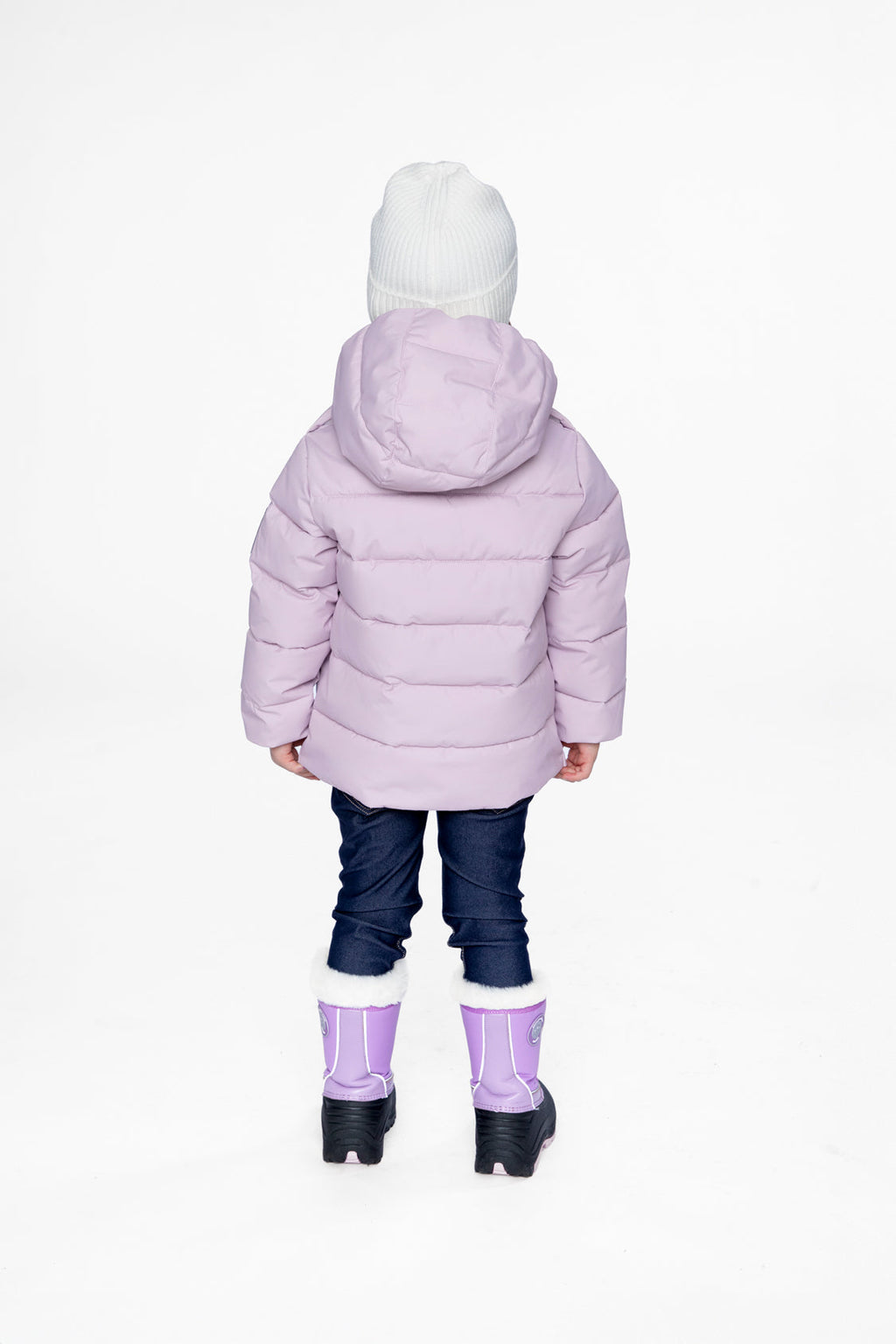 Winter Jacket Adapted For Car Seats Lavender