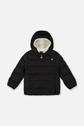 Winter Jacket Adapted For Car Seats Black
